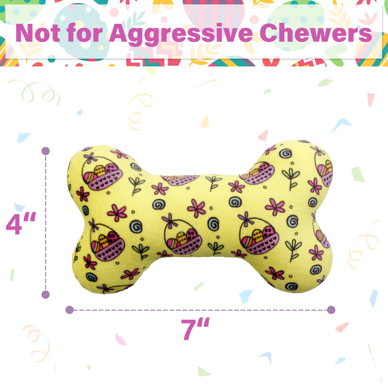 Lepawit Easter squeaky bone toy to redirect chewing away from furniture