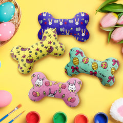 Lepawit Easter bone squeaky toy from a 4-pack set for small dogs