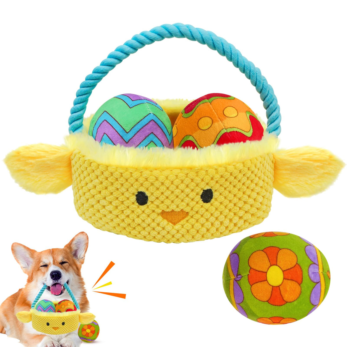 Lepawit Easter dog toys offer engaging play for small and medium dogs.