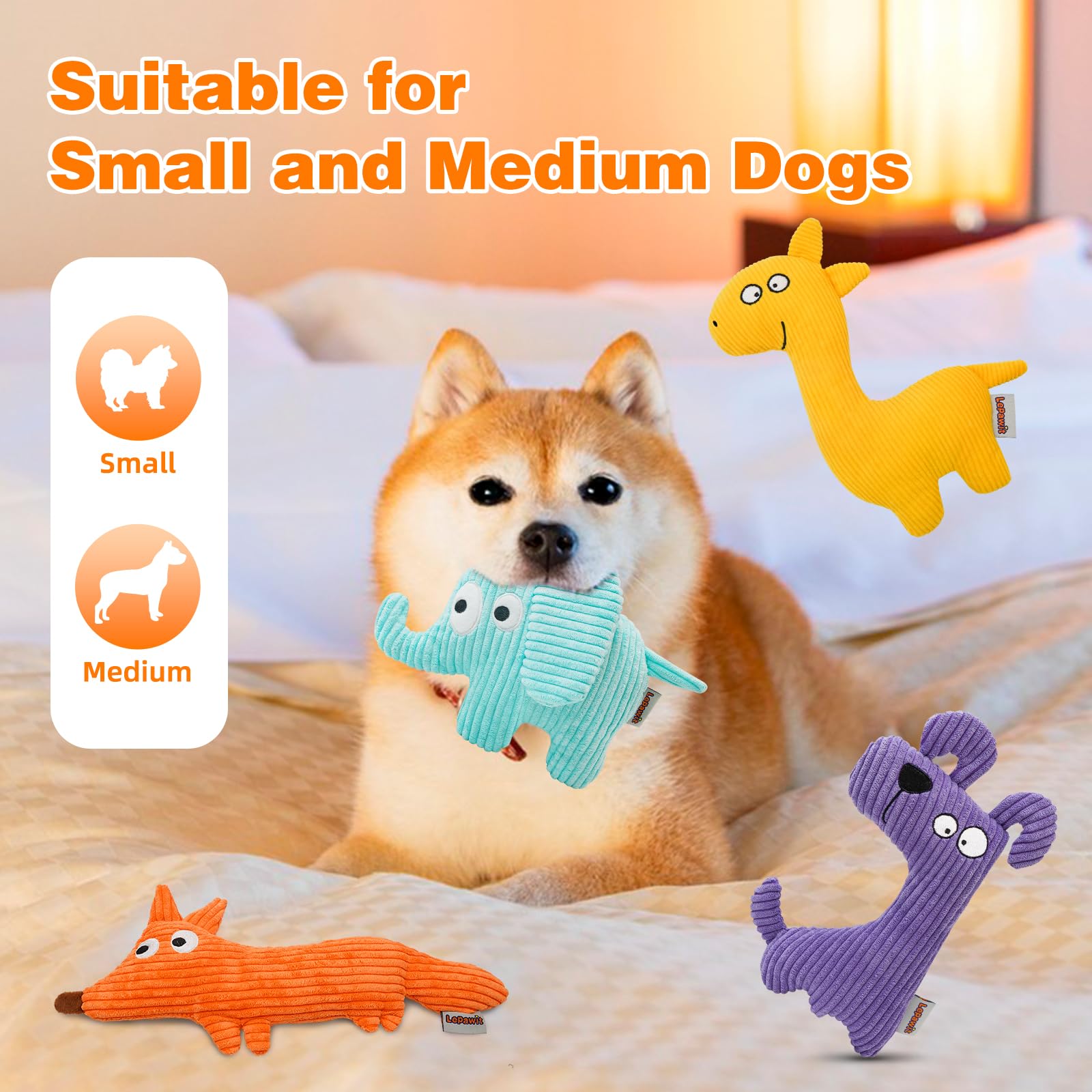 Gift-ready Lepawit dog toy for indoor play and fun.