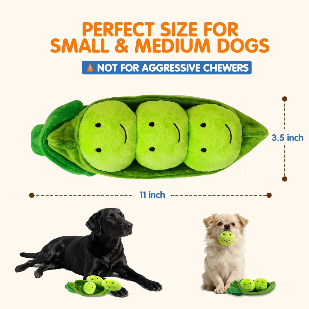 Soft plush fabric offers gentle chew feel and comfort.