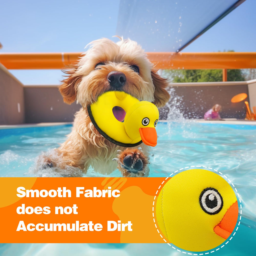 Lepawit indoor-outdoor dog toy yellow duck designed for versatile fun.