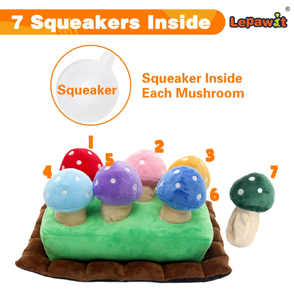 Lepawit Hide and Seek mushroom toy features treat-digging rewards