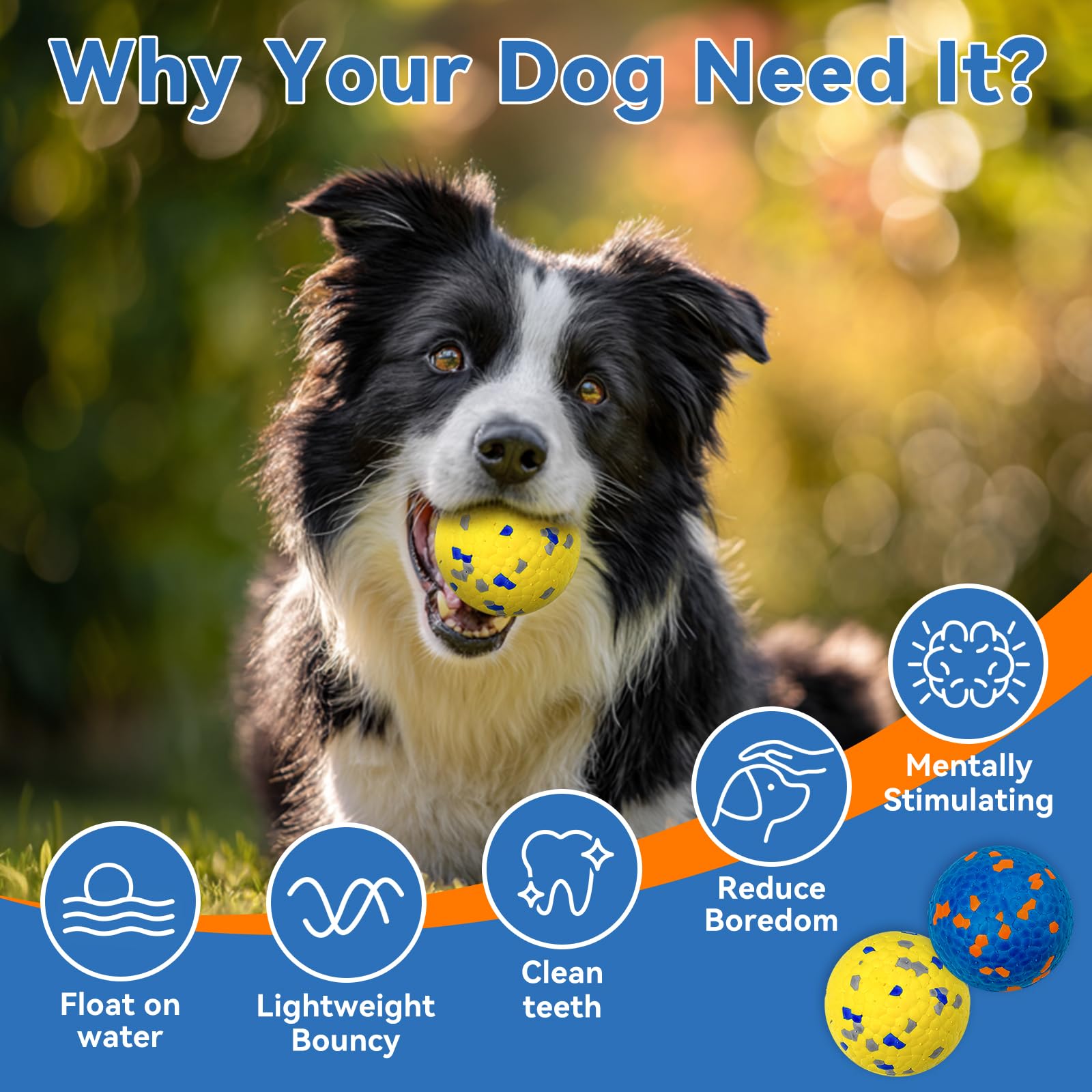 Lepawit textured ball that may help massage gums during chewing.