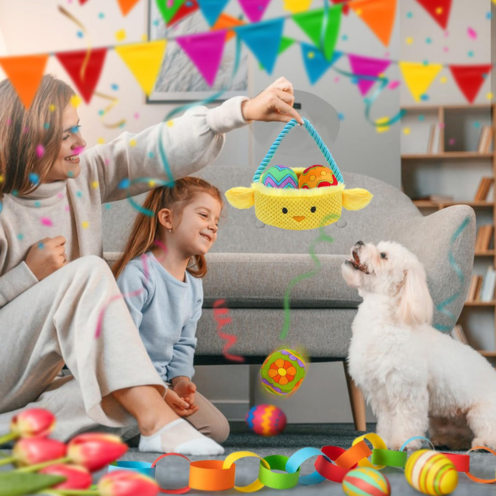 Lepawit toy highlights three squeakers and crinkle for varied sounds.
