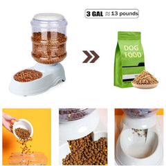 Leptzoa food bowl attachment supports easy feeding for big pets.