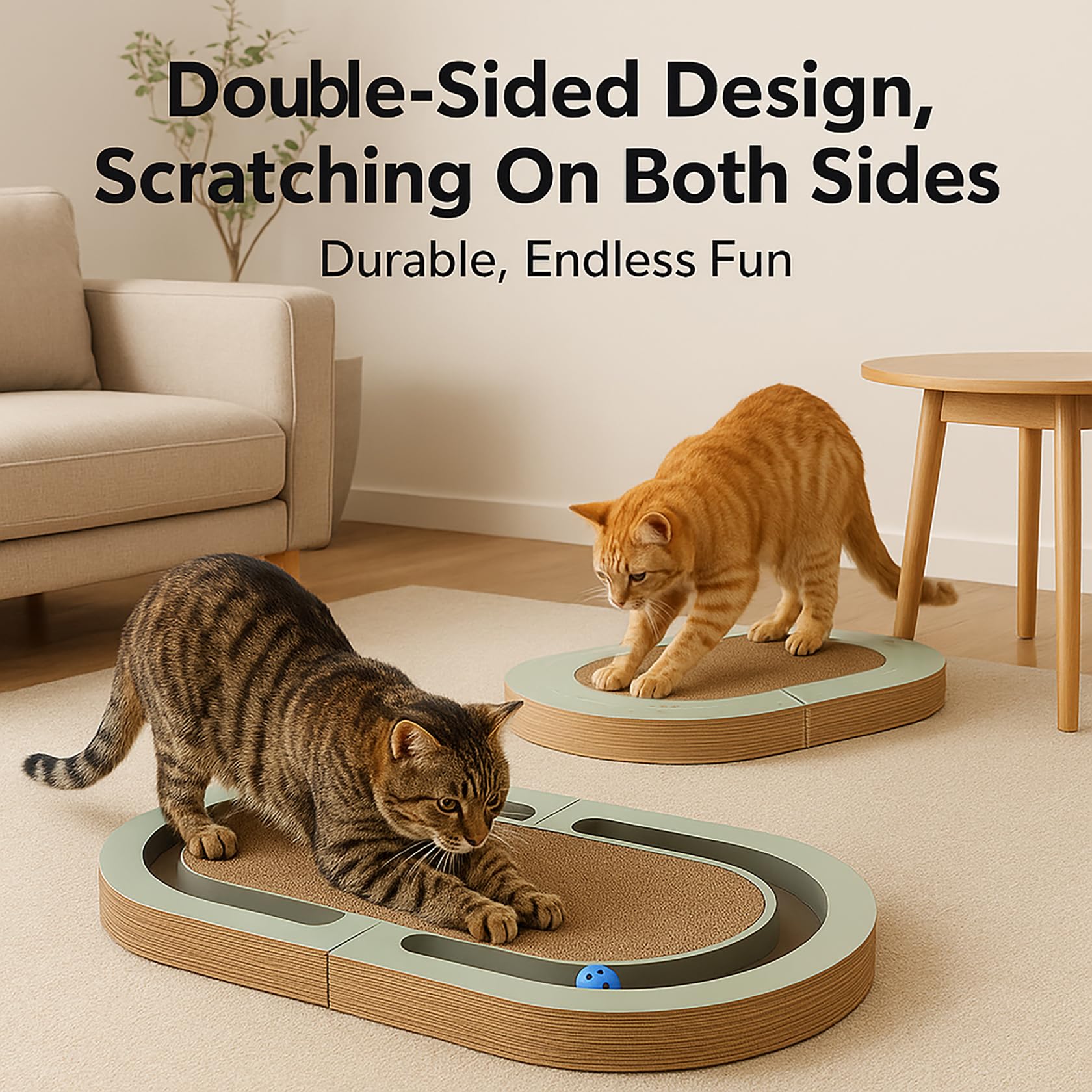 LEQOS extra-long 26x11-8 inch surface provides ample scratching area