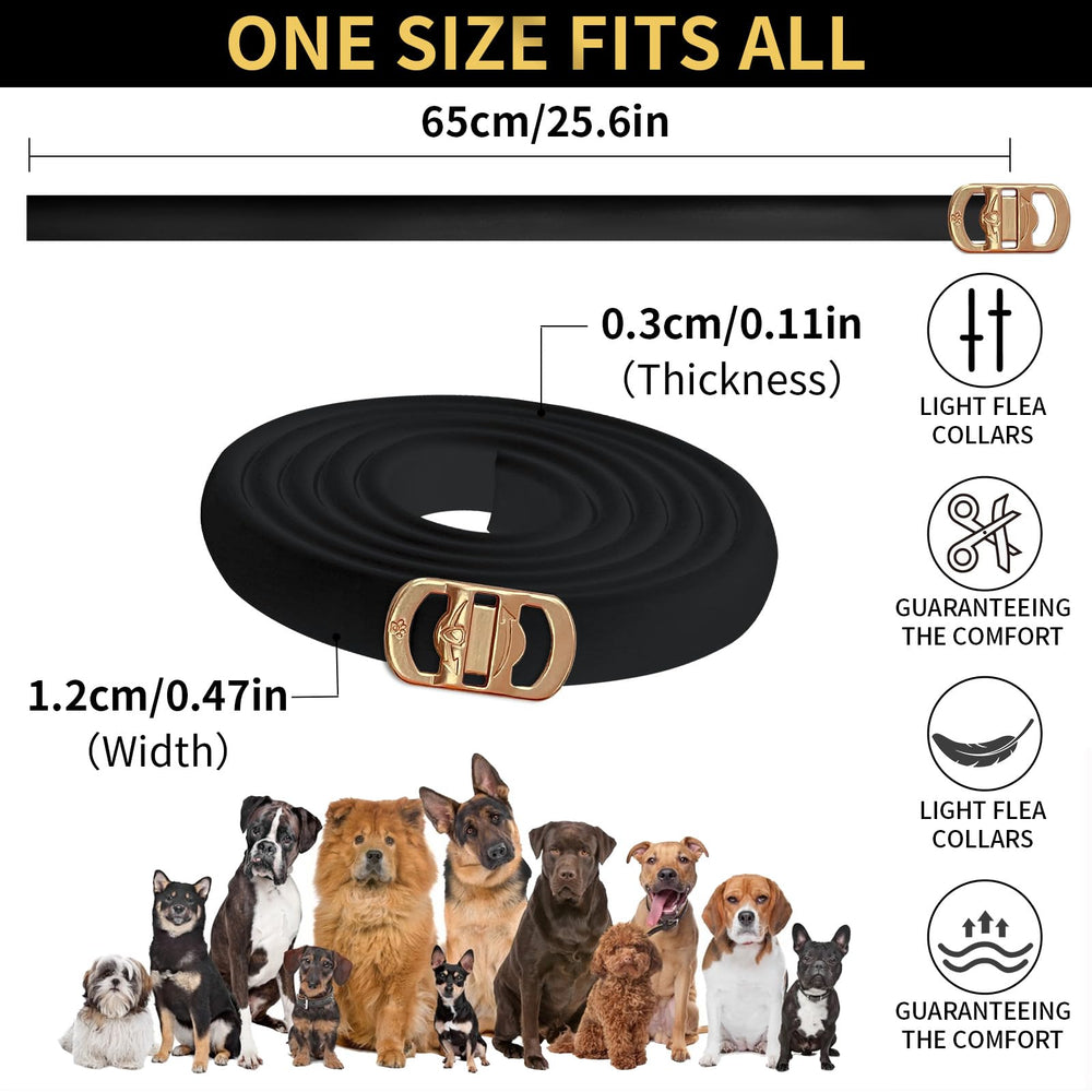 Lerqua collar features a soft flexible material for comfort.