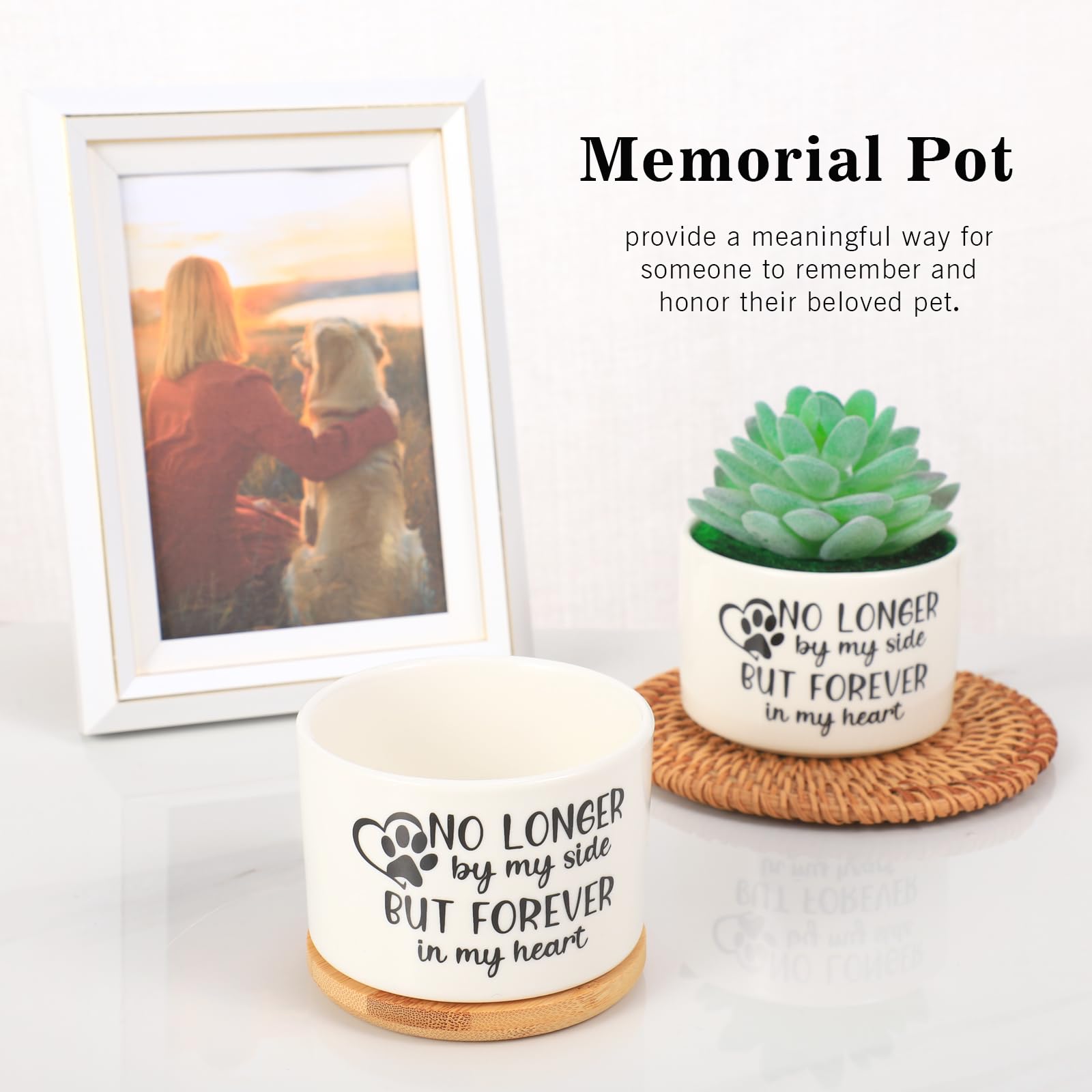 LESEN paw print stone symbolizing lasting bond with pet.