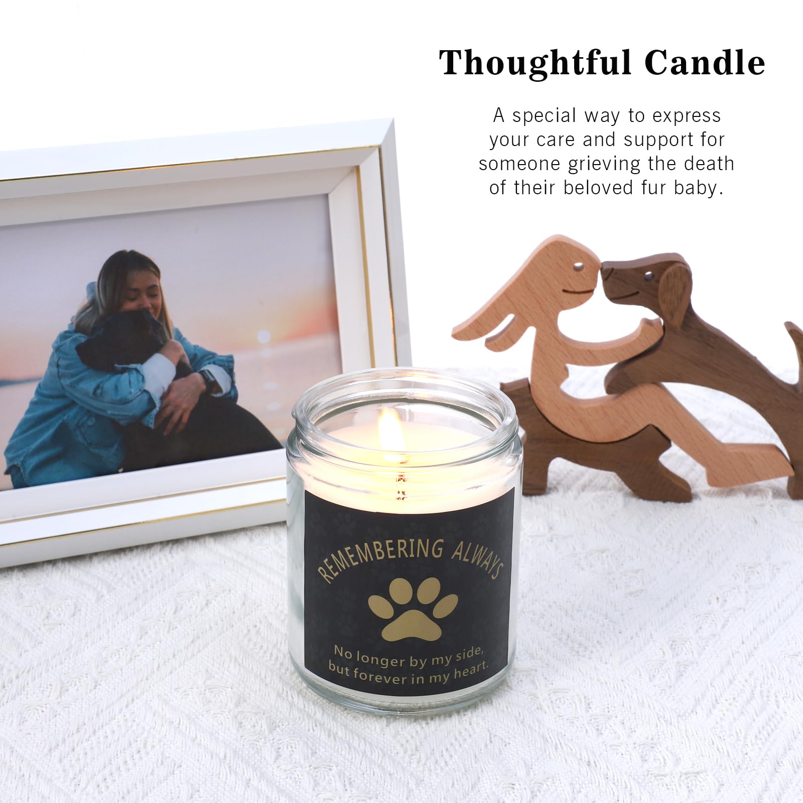 LESEN remembrance keychain dog heart engraving keeps memory close.