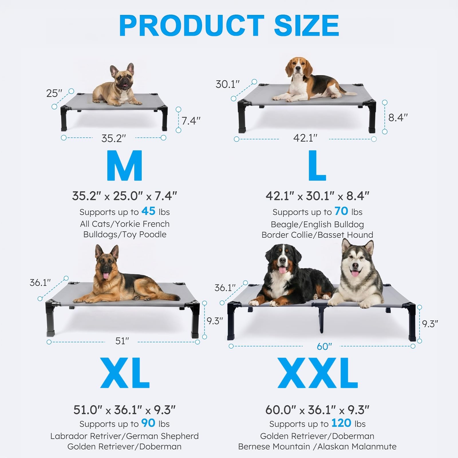 Lesguyor elevated bed ideal for camping and travel