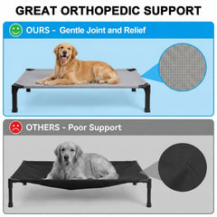 Lesguyor elevated dog bed durable metal frame for versatile use