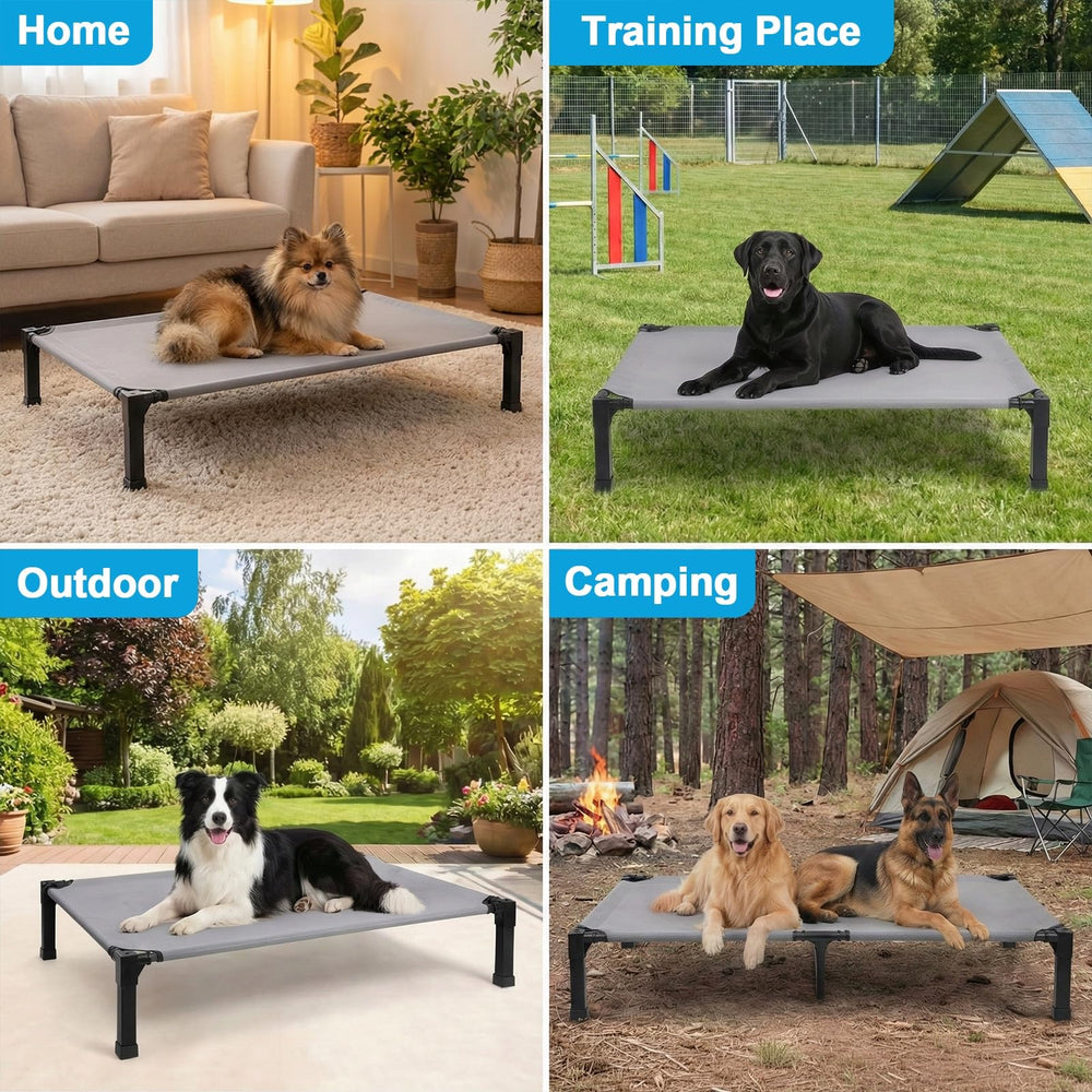 Lesguyor elevated bed waterproof and quick-dry for easy cleanup