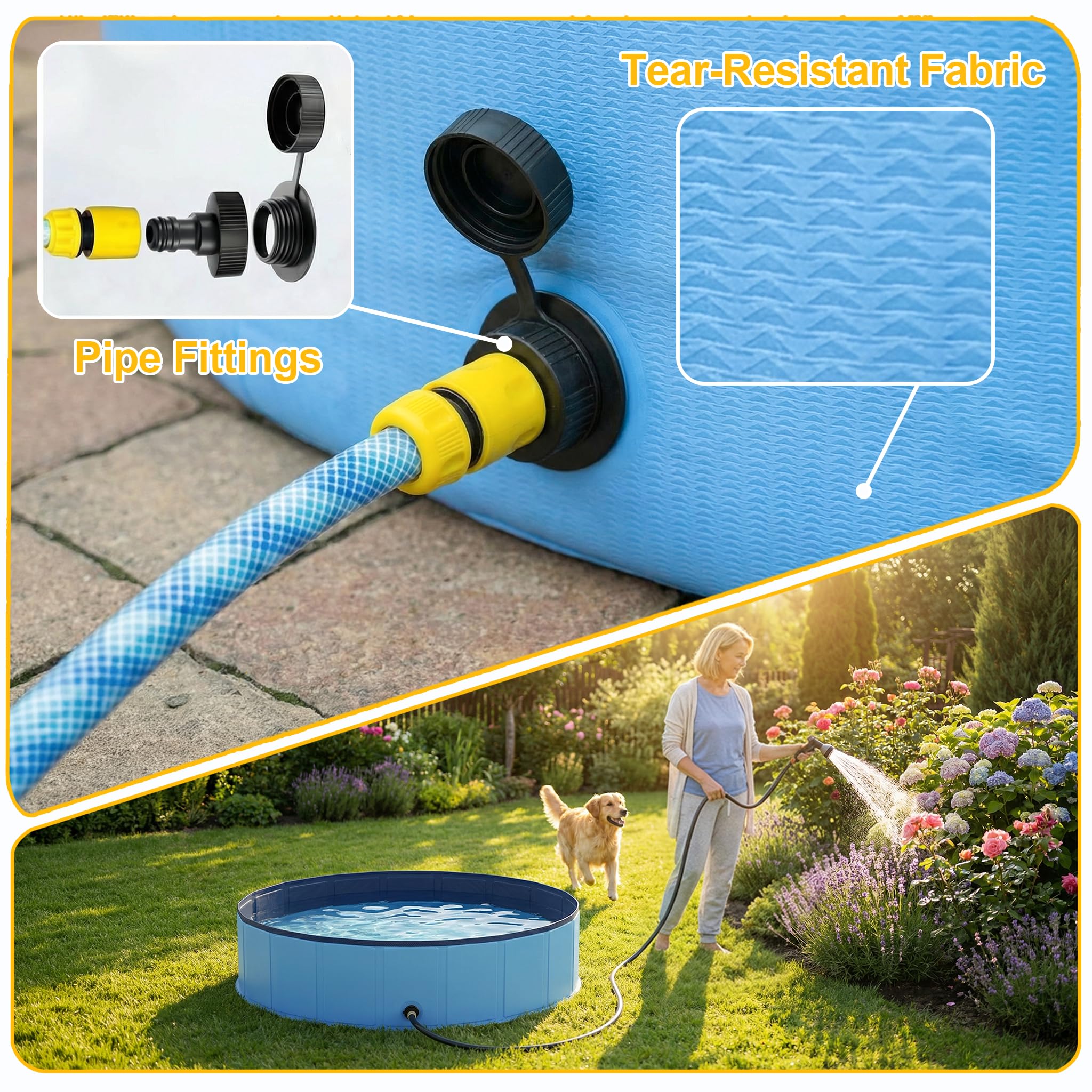 Lesguyor BPA-free pool with anti-slip bottom on indoor surfaces.