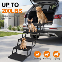 Lesguyor foldable dog stairs for easy travel with large dogs