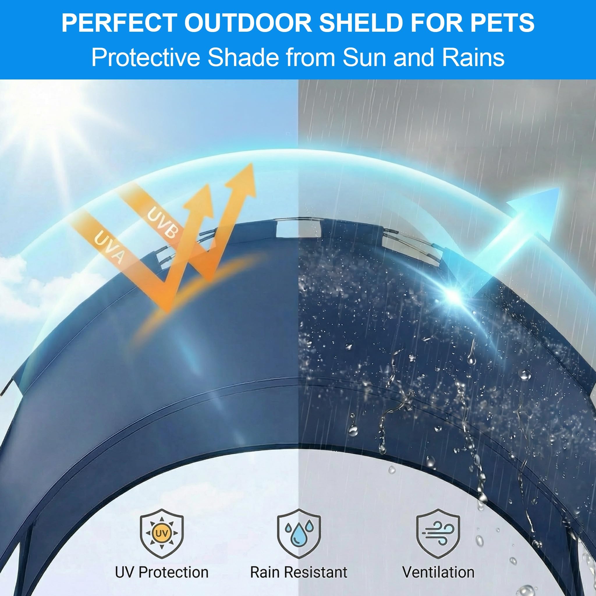 Lesguyor raised dog bed with breathable mesh for cooling airflow