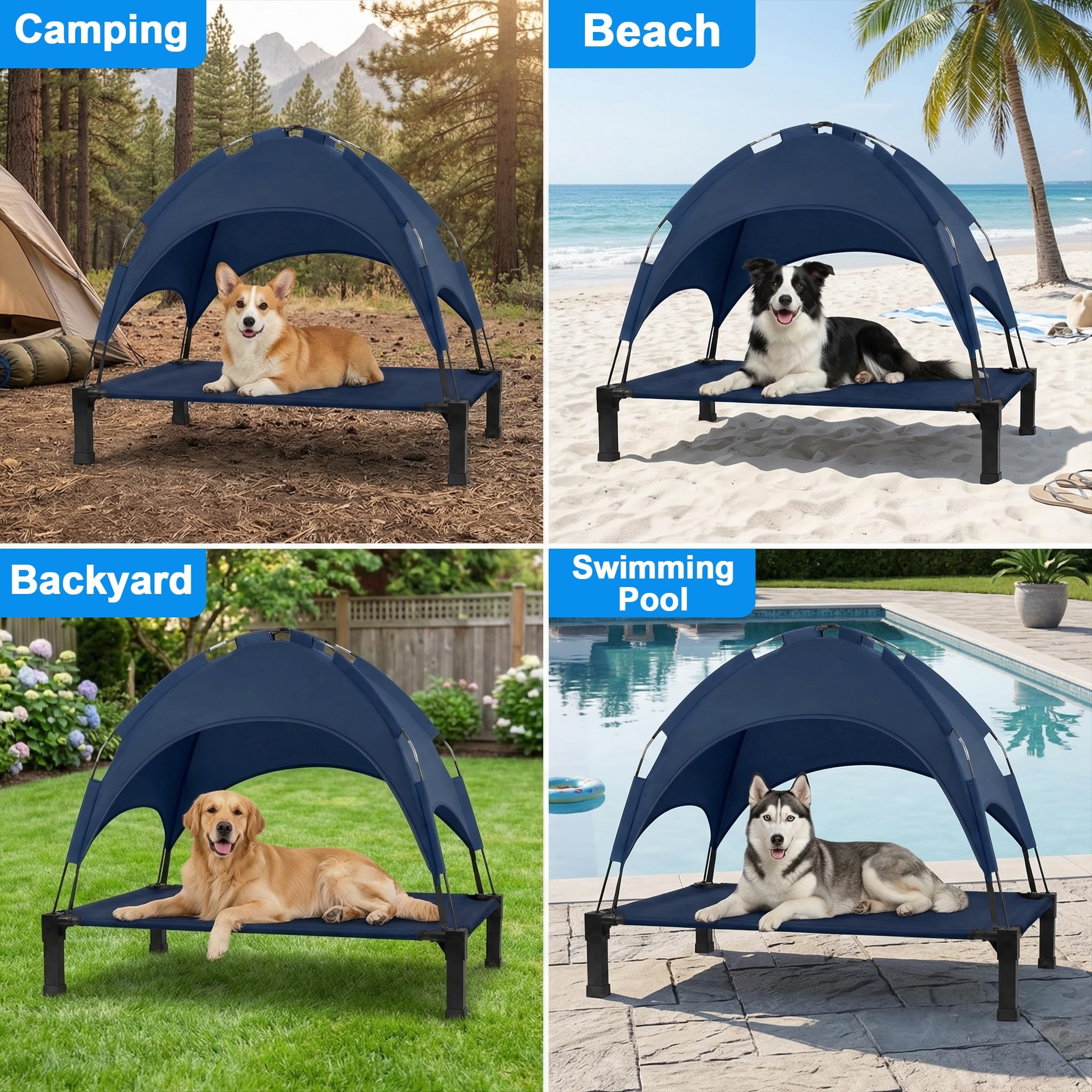 Lesguyor removable sun shade tent offers flexible protection in sun