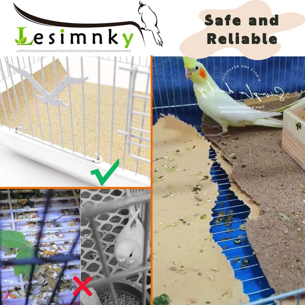 Lesimnky beak and claw grinding paper offers natural play.