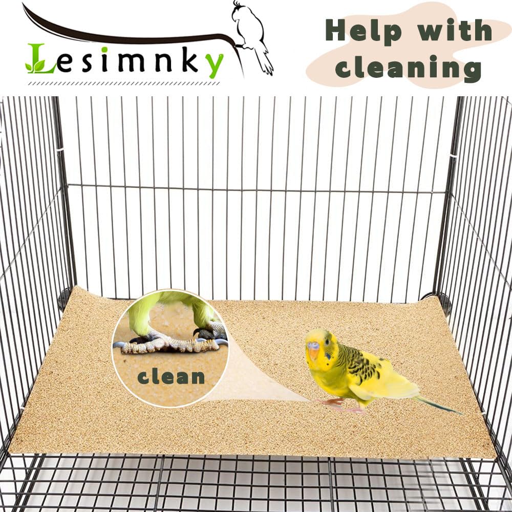 Lesimnky natural sea sand paper for beak and claw maintenance.