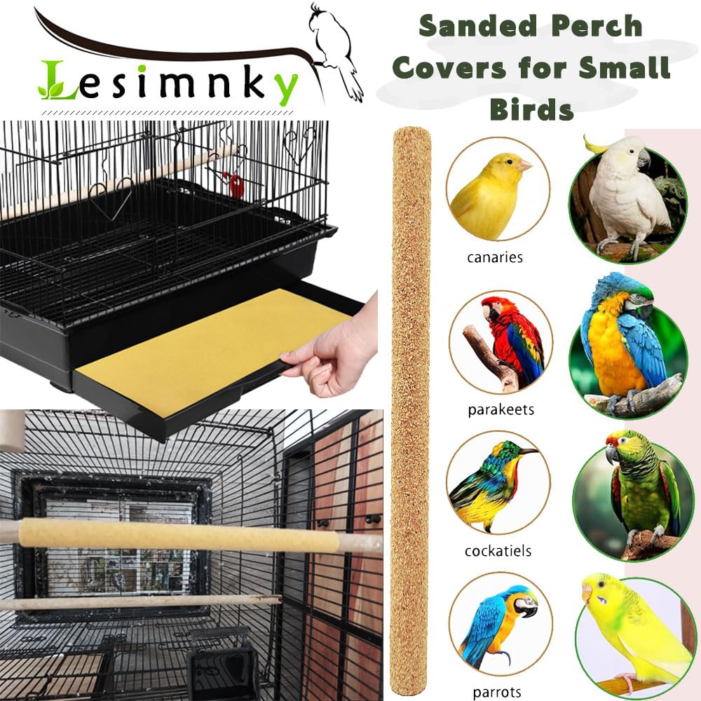 Lesimnky three-eighth-inch diameter perch-fit ensuring snug coverage.