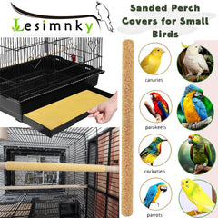 Lesimnky three-eighth-inch diameter perch-fit ensuring snug coverage.