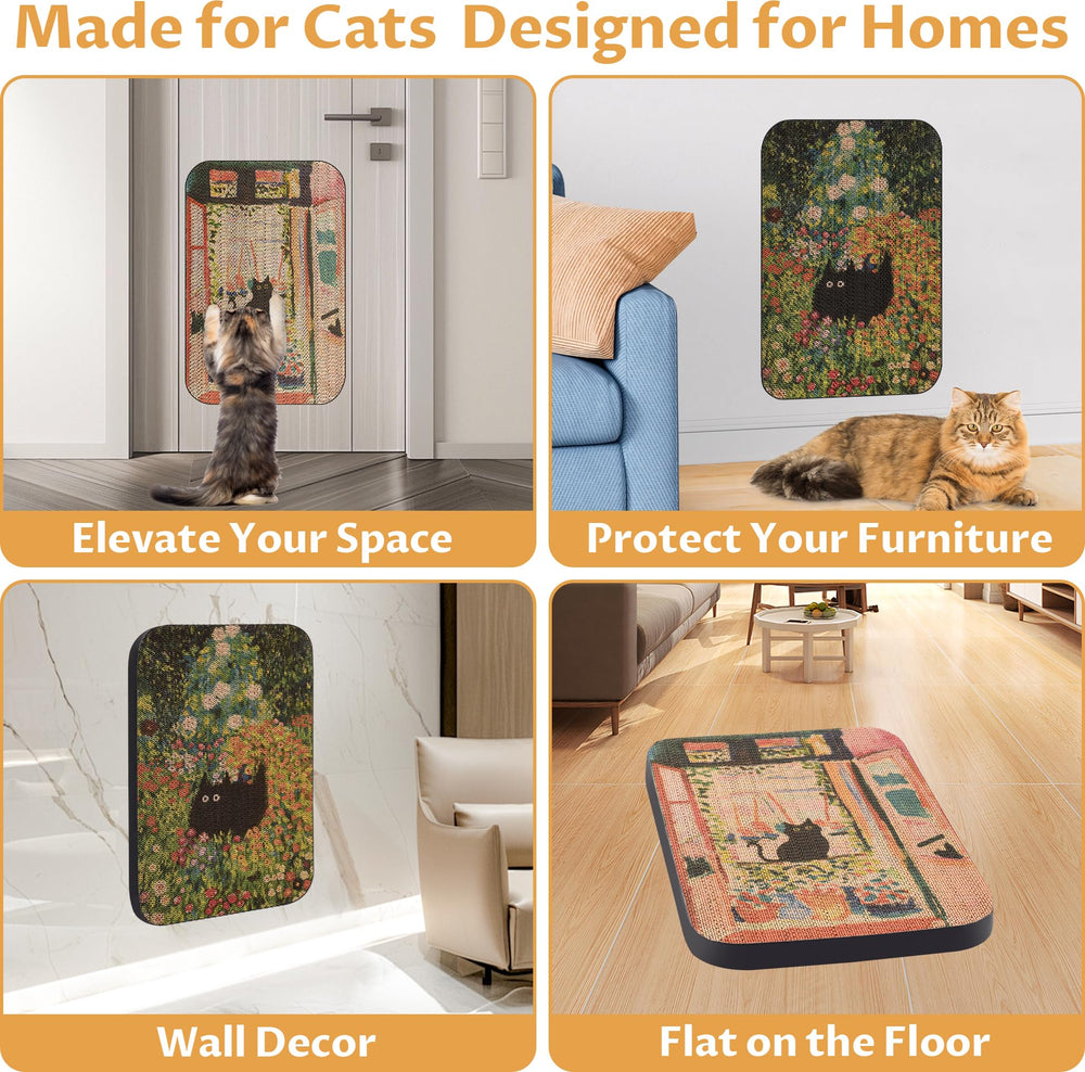 Lesissmer Art Cat Scratcher printed design adds home style