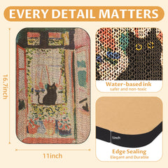Lesissmer Art Cat Scratcher texture closeup on cardboard