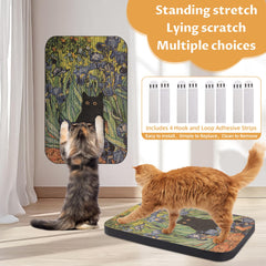 Detail of the iris print on the Lesissmer cat scratcher.