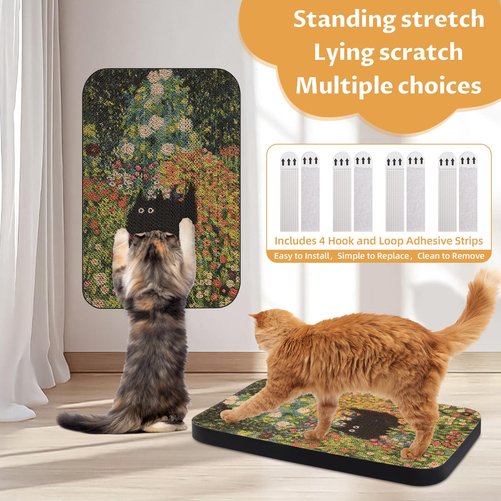 LESISSMER Wall-mount Velcro strips enable easy removal and reuse.