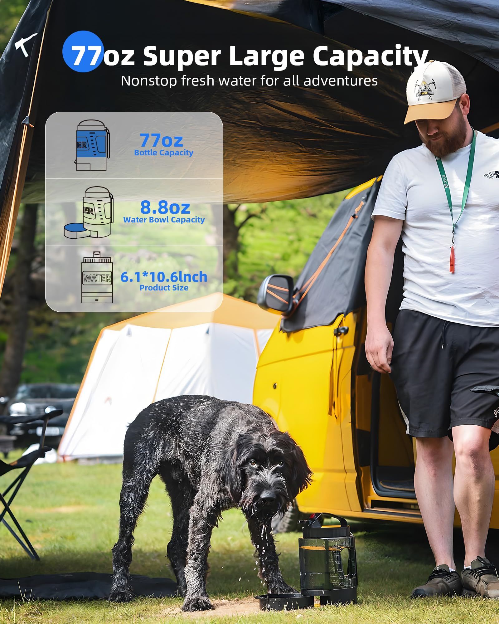 Lesotc 77oz capacity ideal for long hikes and road trips