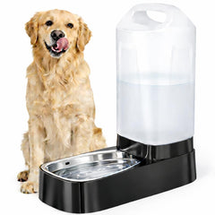 Lesotc automatic water dispenser with 2.4 gallon capacity supports steady pet hydration.
