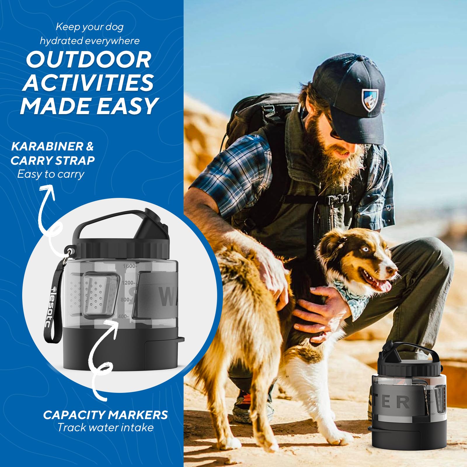 Lesotc BPA-free ABS material for safe pet hydration