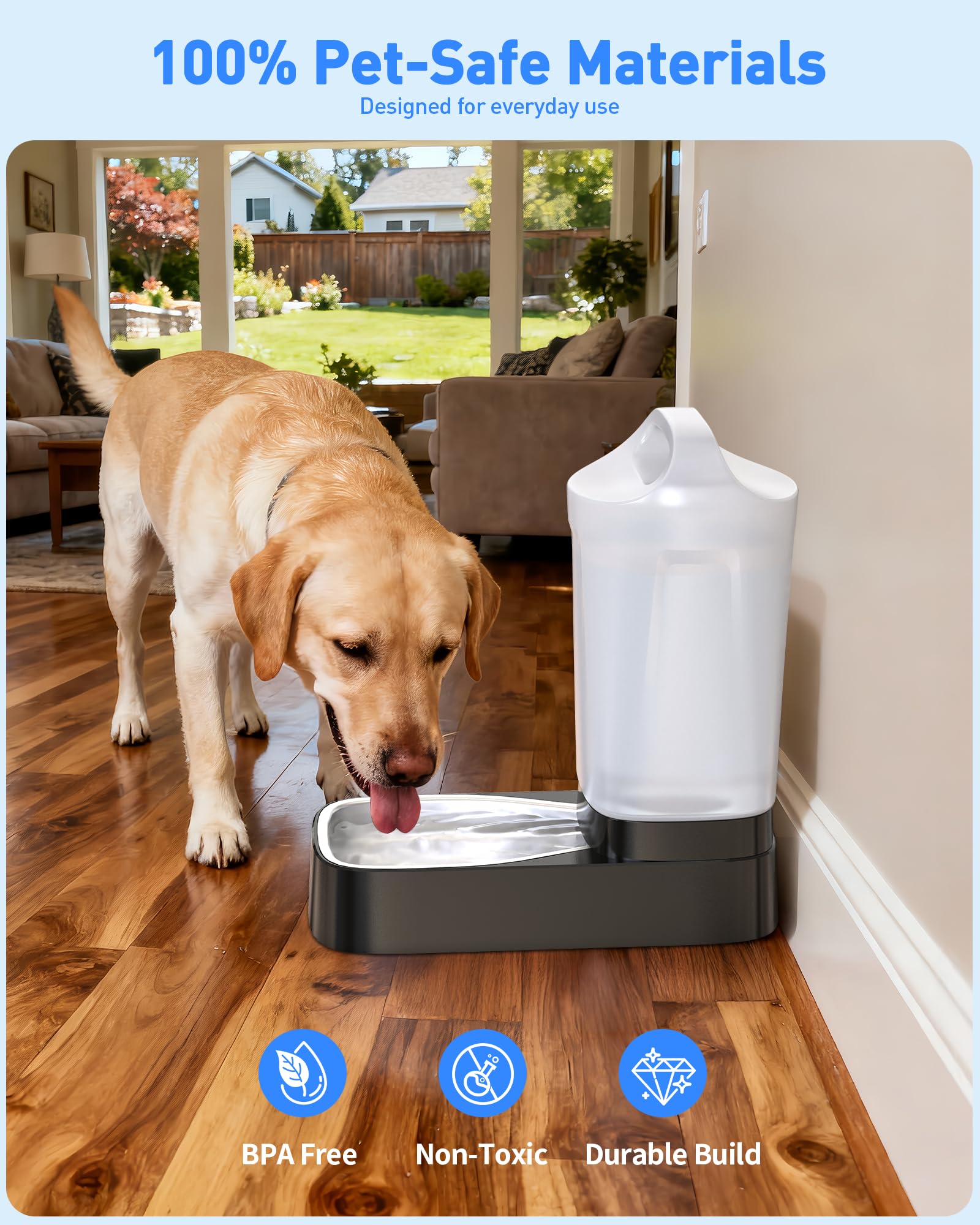 Lesotc d2416b pet hydration scene showing fresh water.