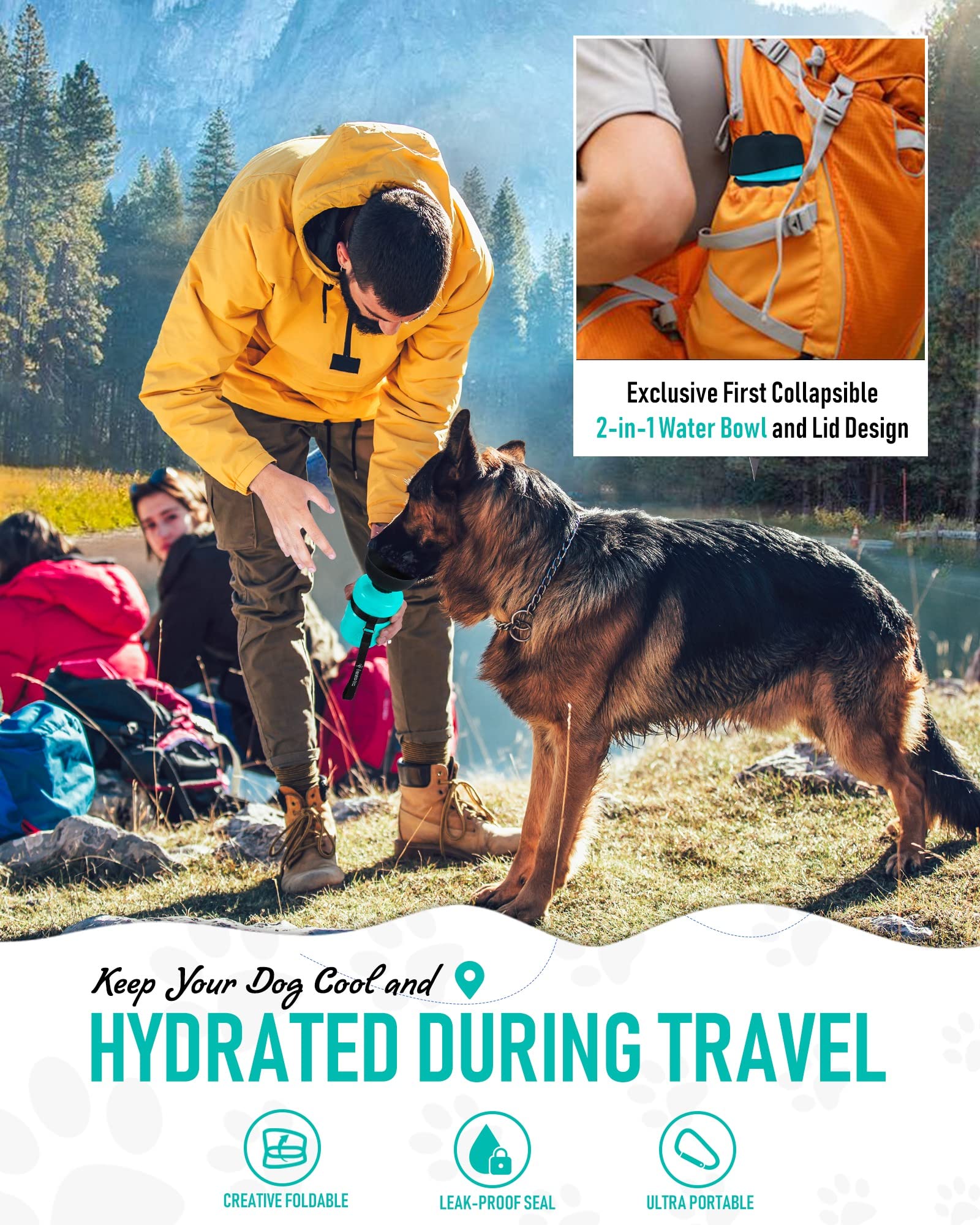 Lesotc 520ml capacity bottle ideal for long outdoor adventures.