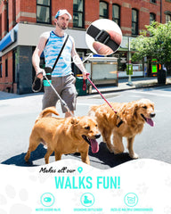 Lesotc dog water bottle with carry strap enables hands-free outdoor use.