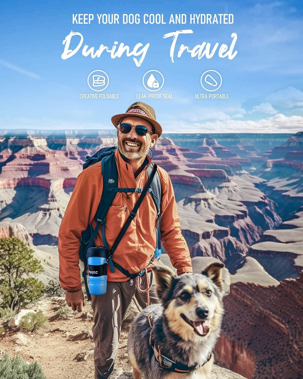Lesotc fold-cap bowl design doubles as a travel drinking bowl