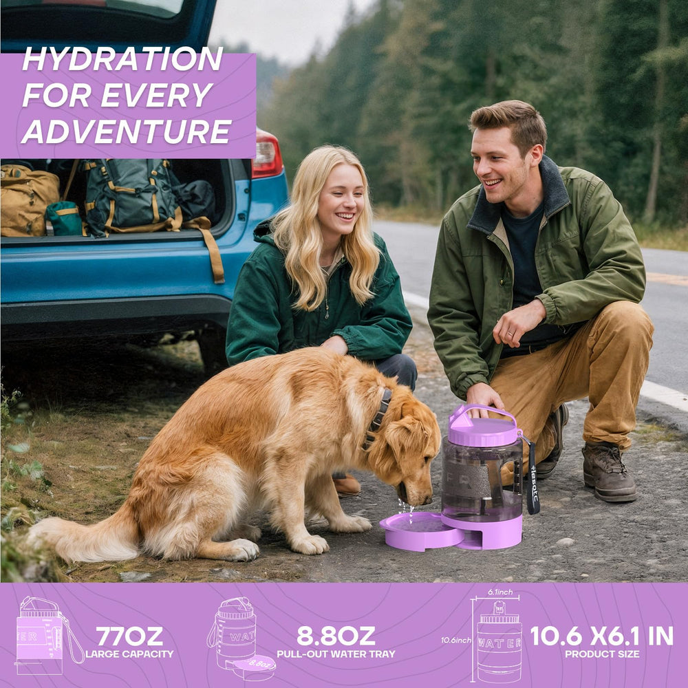 Lesotc handle and strap enable hands-free carrying during hikes