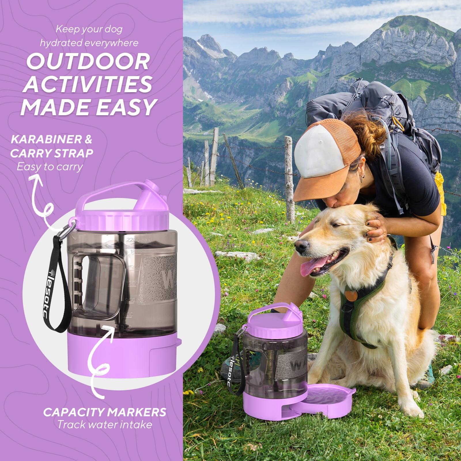 Lesotc leak-proof cap with silicone gasket keeps packs dry