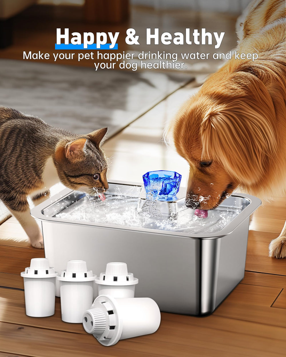 Lesotc dog water bowl dispenser filter fits Lesotc fountains.
