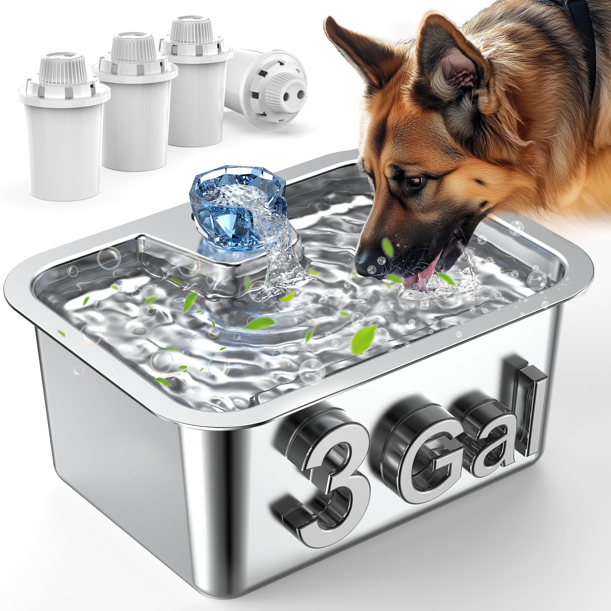 Lesotc large-capacity 11L fountain for multiple pets