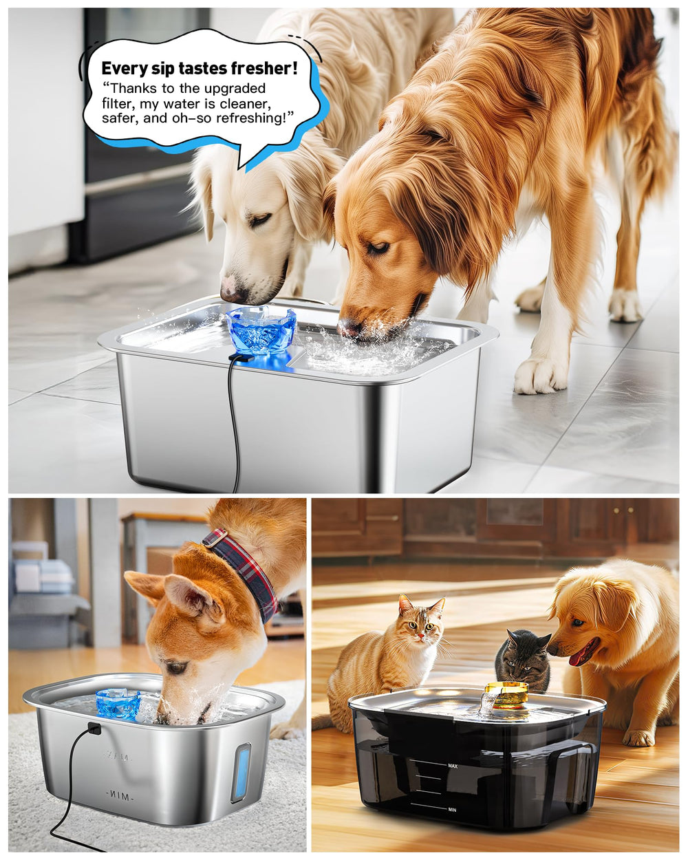 Lesotc fresh water dispense view highlights odor-free daily use.