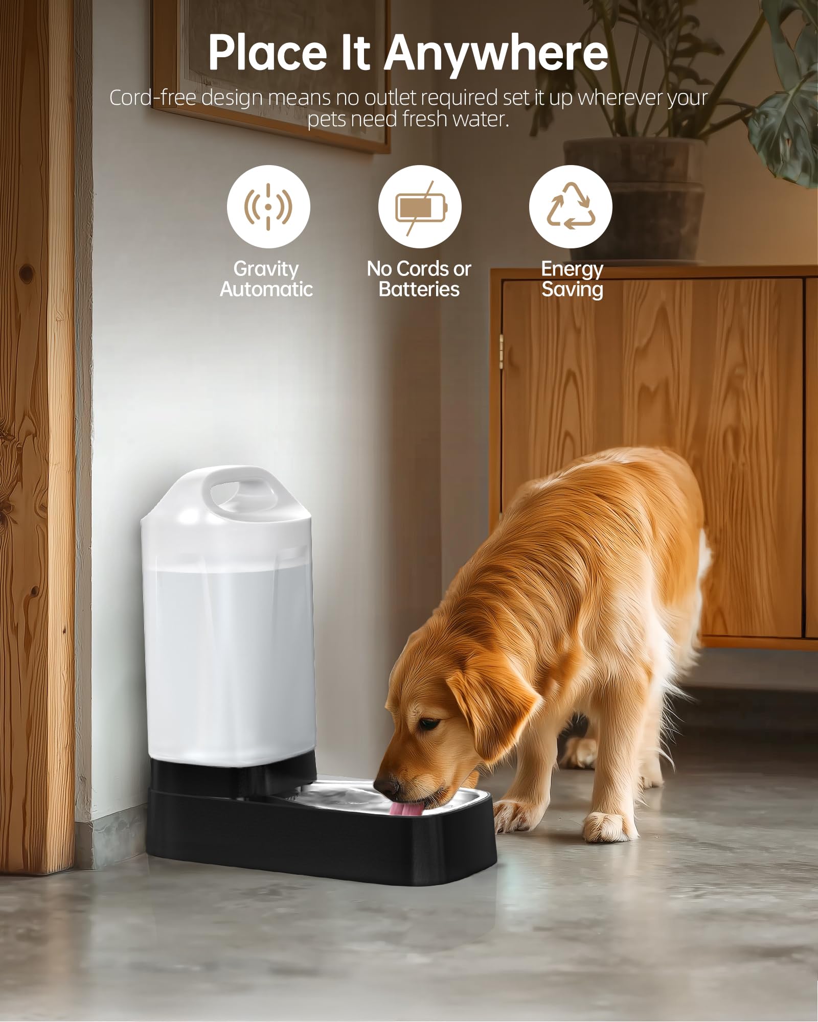 Lesotc no cords design minimizes chewing risk for curious pets.