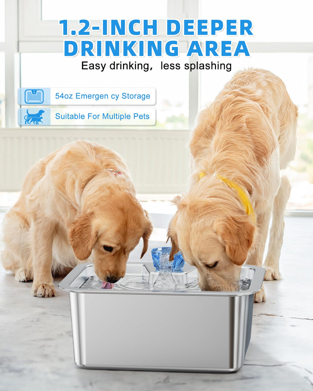 Lesotc stable base prevents tipping during lively drinking