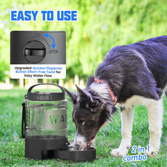 Lesotc twist-to-dispense design makes easy hydration on walks and hikes.