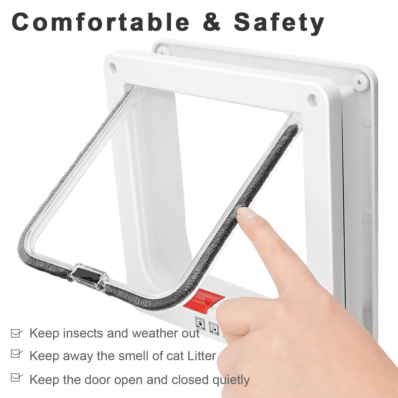 Lessmon durable ABS plastic frame withstands daily use.