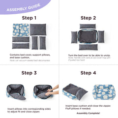 LE SURE anti-slip bottom keeps the bed in place during play.
