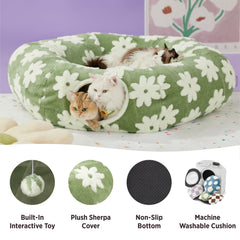 Lesure cat tunnel bed interactive toys add lasting playtime for multi-pet households.