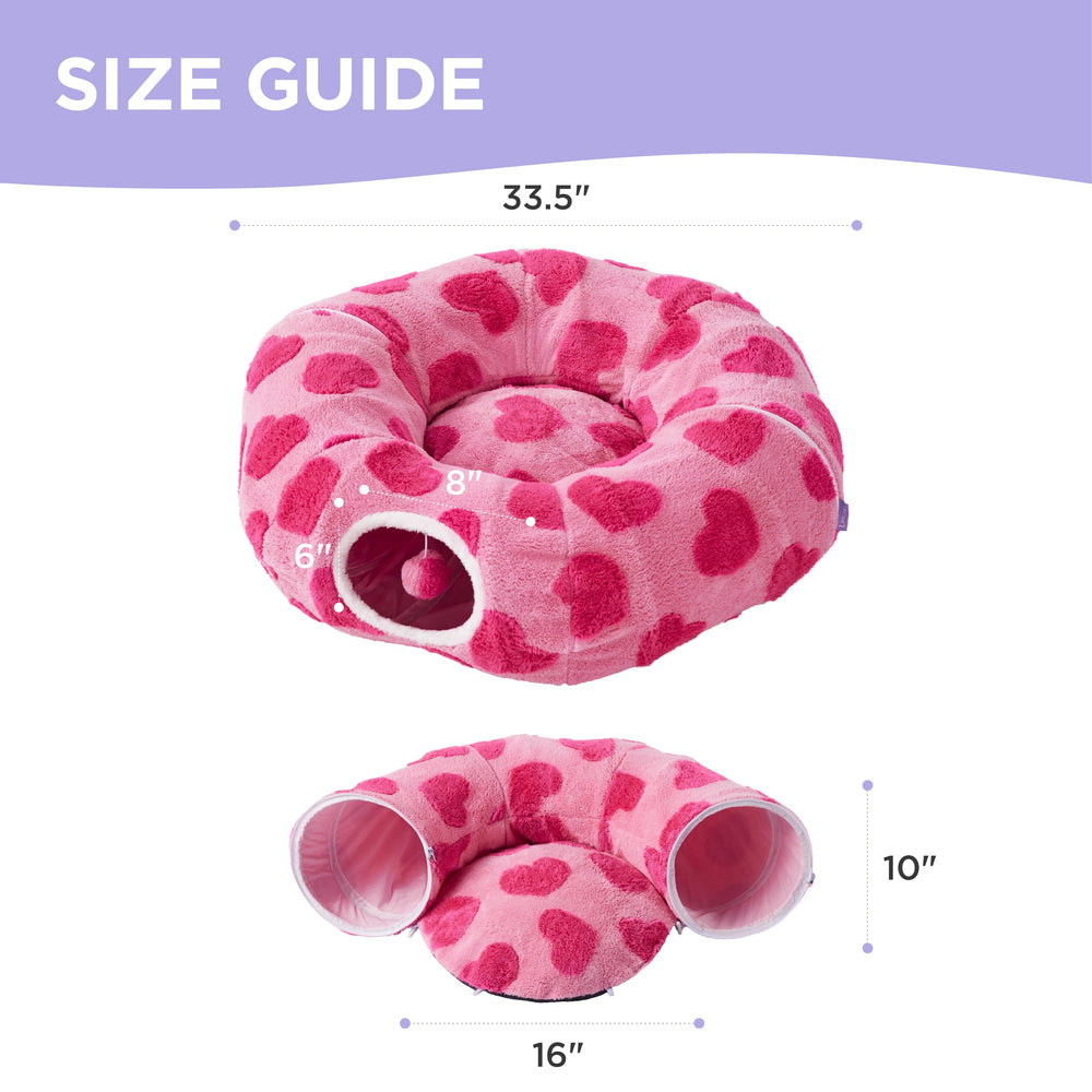 LE SURE Lesure cat tunnel bed inner cushion is machine washable.