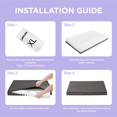 LE SURE concealed zipper cover demonstrating easy removal for cleaning