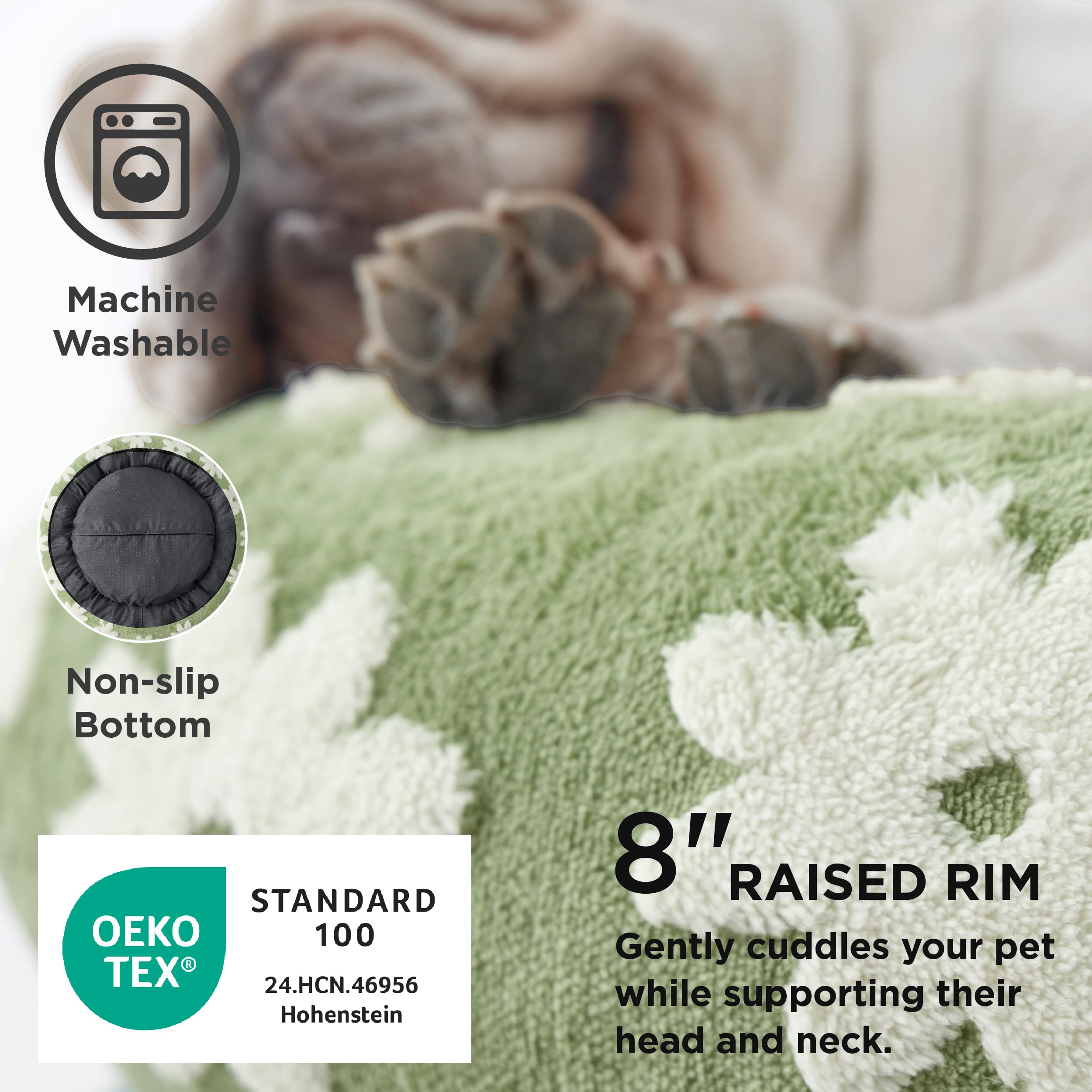 LE SURE removable-washable cover keeps your pet space fresh and clean.